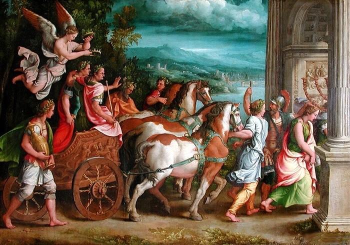 Giulio Romano The Triumph of Titus and Vespasian oil painting image